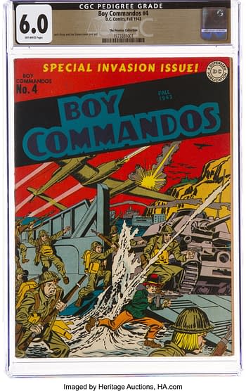 Boy Commandos #4 The Promise Collection Pedigree (DC, 1943) CGC FN 6.0 Off-white pages.