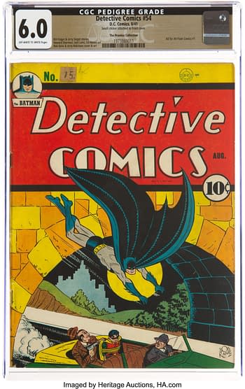 Detective Comics #54 The Promise Collection Pedigree (DC, 1941) CGC FN 6.0 Off-white to white pages