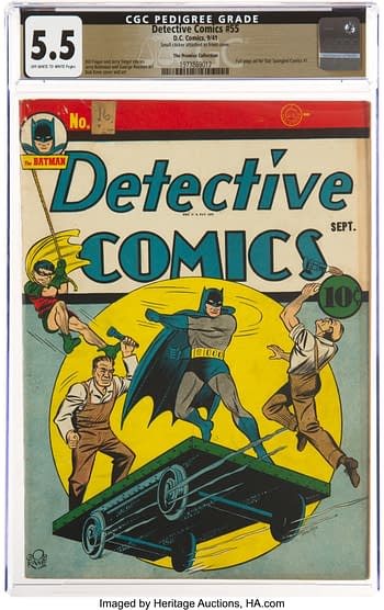 Detective Comics #55 The Promise Collection Pedigree (DC, 1941) CGC FN- 5.5 Off-white to white pages