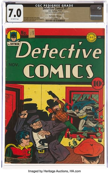 Detective Comics #57 The Promise Collection Pedigree (DC, 1941) CGC FN/VF 7.0 Off-white pages