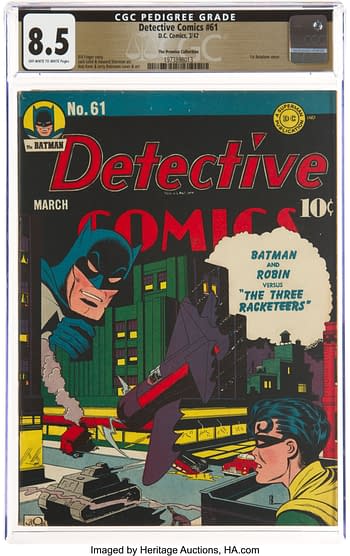 Detective Comics #61 The Promise Collection Pedigree (DC, 1942) CGC VF+ 8.5 Off-white to white pages