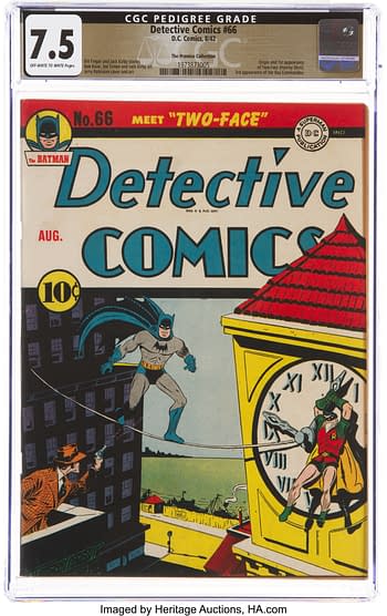 Detective Comics #66 The Promise Collection Pedigree (DC, 1942) CGC VF- 7.5 Off-white to white pages