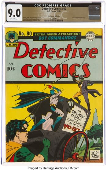 Detective Comics #80 The Promise Collection Pedigree (DC, 1943) CGC VF/NM 9.0 Off-white pages.