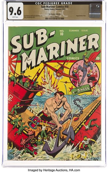 Sub-Mariner Comics #10 The Promise Collection Pedigree (Timely, 1943) CGC NM+ 9.6 White pages.