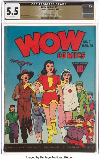 Wow Comics #11 The Promise Collection Pedigree (Fawcett Publications, 1943) CGC FN- 5.5 Off-white to white pages.