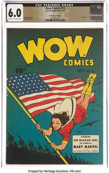 Wow Comics #15 The Promise Collection Pedigree (Fawcett Publications, 1943) CGC FN 6.0 Cream to off-white pages.