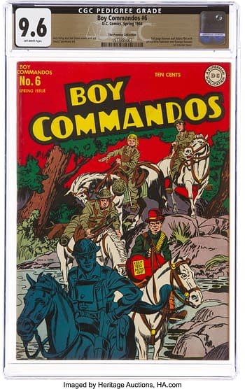Boy Commandos #6 The Promise Collection Pedigree (DC, 1944) CGC NM+ 9.6 Off-white pages