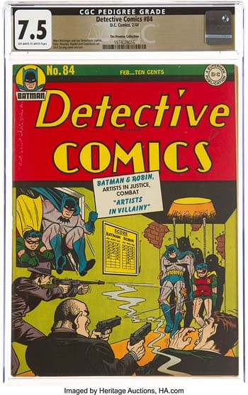 Detective Comics #84 The Promise Collection Pedigree (DC, 1944) CGC VF- 7.5 Off-white to white pages