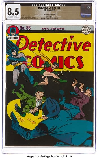 Detective Comics #86 The Promise Collection Pedigree (DC, 1944) CGC VF+ 8.5 Off-white to white pages