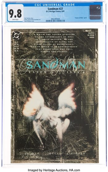 Lots Of CGC 9.8 Slabbed Sandman At Auction This Weekend