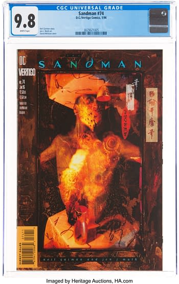 Lots Of CGC 9.8 Slabbed Sandman At Auction This Weekend