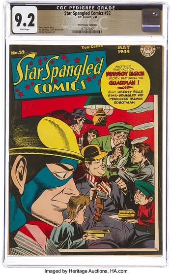 Star Spangled Comics #32 The Promise Collection Pedigree (DC, 1944) CGC NM- 9.2 White pages