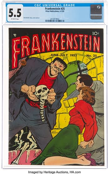 Frankenstein Comics #25 (Prize, 1953)