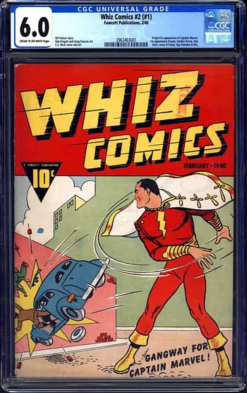 First Appearance Of Captain Marvel, Whiz Comics #1 