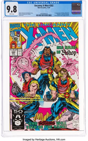 First Bishop Appearance In Uncanny X-Men #282, CGC 9.8 At Auction
