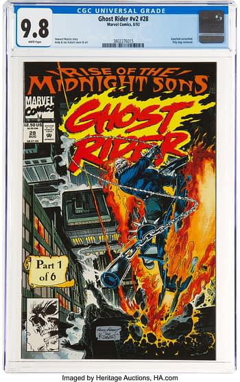 First Cameo Of Midnight Sons in Ghost Rider #28 at Auction For $130