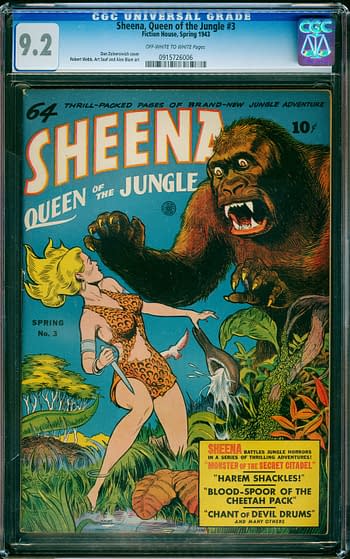 Sheena, Queen of the Jungle #3, Fiction House 1943.