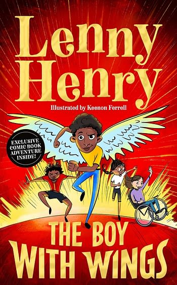 Sir Lenny Henry Shows Off Mark Buckingham's Boy With Wings Art On BBC