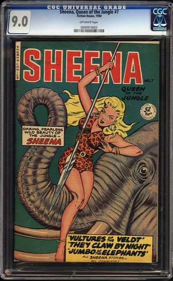Sheena, Queen of the Jungle #7, Fiction House 1950.
