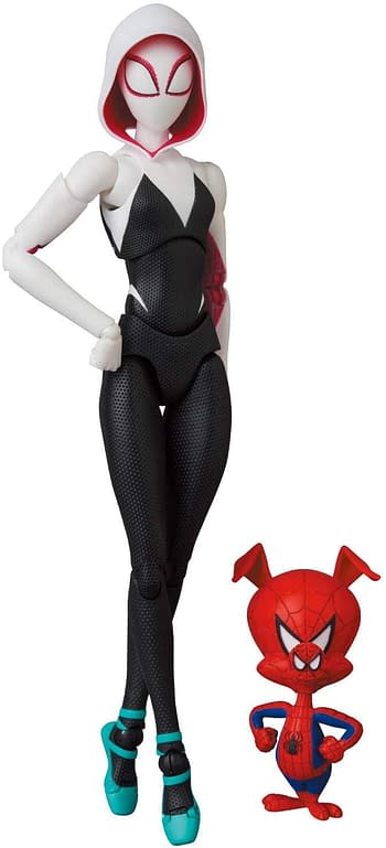 Spider-Gwen and Spider-Ham Swing on in With New MAFEX Figures