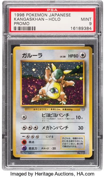 The Rarest Pokémon Cards Of All Time, kangaskhan - promocional