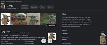 Din Grogu, Wookieepedia