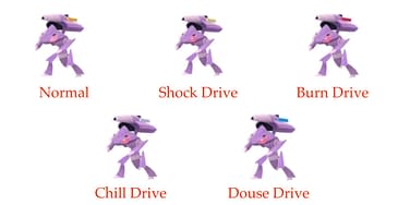 Pokémon GO Guide To Genesect's Different Drives