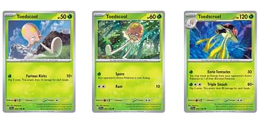 toedscool pokemon card Pokemon TCG Scarlet and Violet Toedscool # 25 Reverse Holo Common   Collectible Craze America