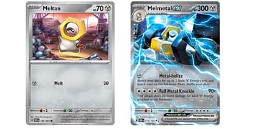 meltan pokemon card SV05: Temporal Forces variation to centering Meltan 2024 Scarlet & Violet: