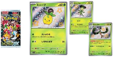 smoliv pokemon card Pokmon TCG: Scarlet & VioletPaldean Fates Mini Tin and 1 Pokmon art cardyou can collect and combine all 5 Pokmon TCG Japan's Shiny Treasure