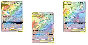 Rainbow Rare Tag Team Cards Of Pokmon TCG: Cosmic Eclipse Part 1