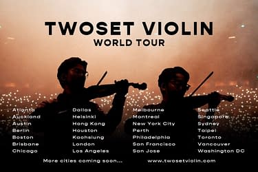 TwoSet Violin Share World Tour Announcement Video; 27 Cities Confirmed