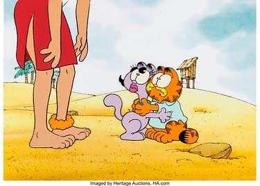 Garfield in Paradise Production Cel Hits Auction Today