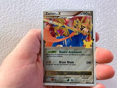 New Zacian V and Zamazenta V from Celebrations : r/PokemonTCG