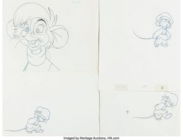 Don Bluth AN AMERICAN TAIL Animation Layout Drawing FIEVEL, 53% OFF