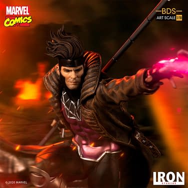 Gambit is Fully Charged in New X-Men Iron Studios Statue