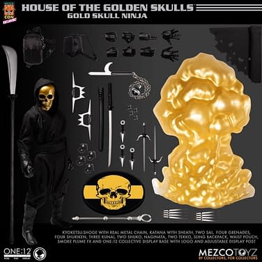 Mezco Toyz Secretly Releases Gold Skull Ninja One:12 Collective Figure