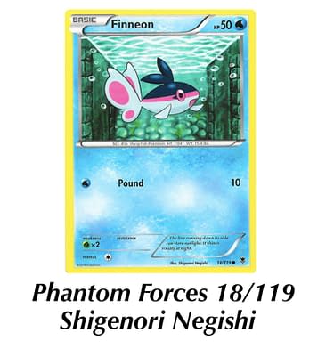 finneon pokemon card GX Colorless Artist Pokemon Finneon Holo New |