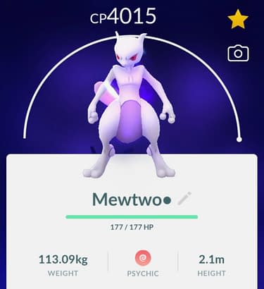 New moves for Mewtwo - Pokemon GO