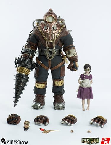 Bioshock 2 Subject Delta and Little Sister Rise Up with Threezero