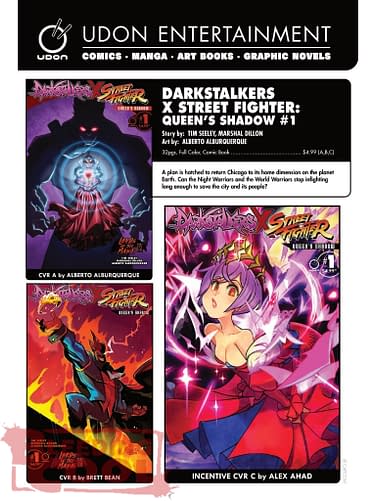 Darkstalkers X Street Fighter in Udon Studios April 2026 Full Solicits