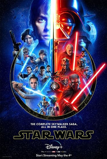 Star Wars Poster Celebrating The Saga Release On Disney+ Revealed