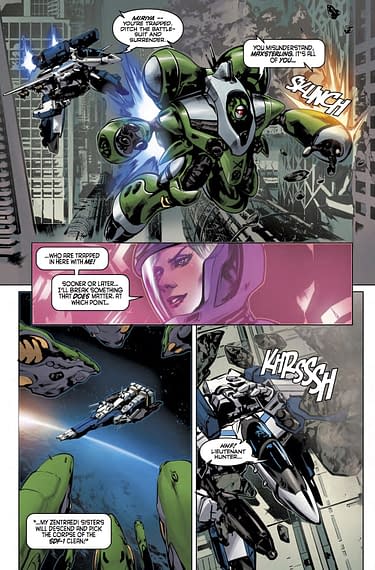 The SDF-1 Makes a Blazing Return to Earth in Robotech #16