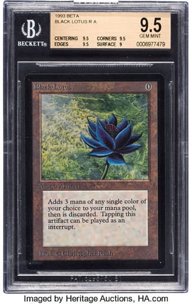 Magic: The Gathering's Crown A Black Lotus, Auction