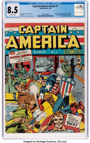Captain America Comics 1 CGC 8.5 Heads For Record Territory
