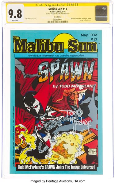 Signed, Misprinted and Slabbed - First Appearance Of Spawn At Auction