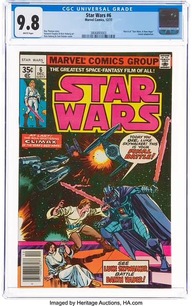 A New Hope in Marvel's Star Wars #6 CGC 9.8 Taking Bids At