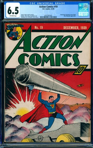 USオリジナル　COMIC BOOK HEROES CAPES & MASKS Action Comics #19 and a Level-Up for Superman and DC, at Auction
