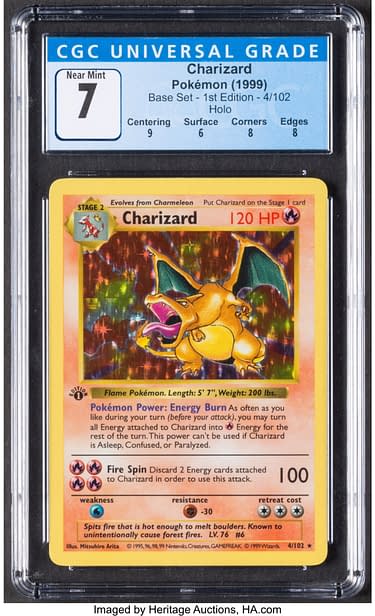 Pokémon TCG 1st Ed Base Set Charizard Up For Auction At Heritage