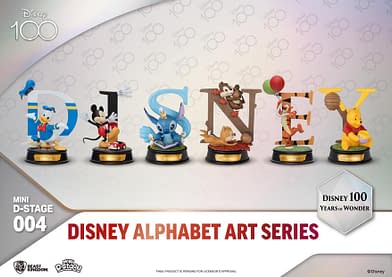 Beast Kingdom Debuts New Disney 100 Art Letters Statue Set